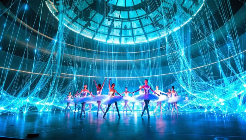 A ballet performance at Arizona State University showcasing technology integration.